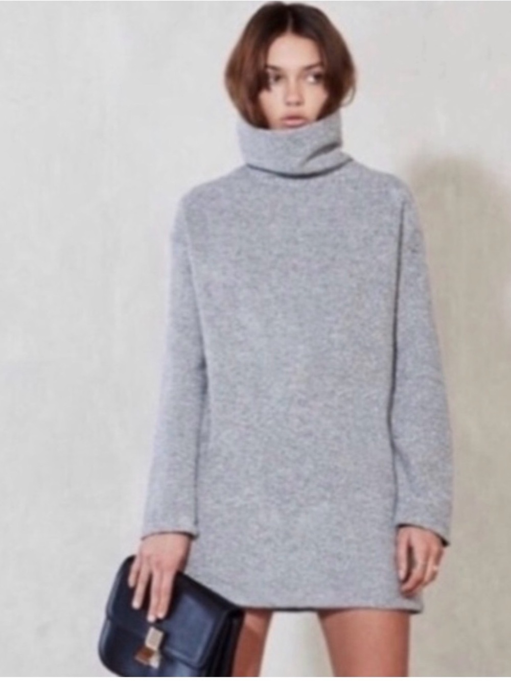 Reformation grey sweatshirt dress